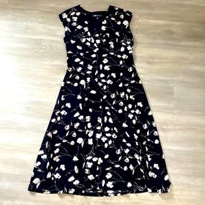 Floral black dress